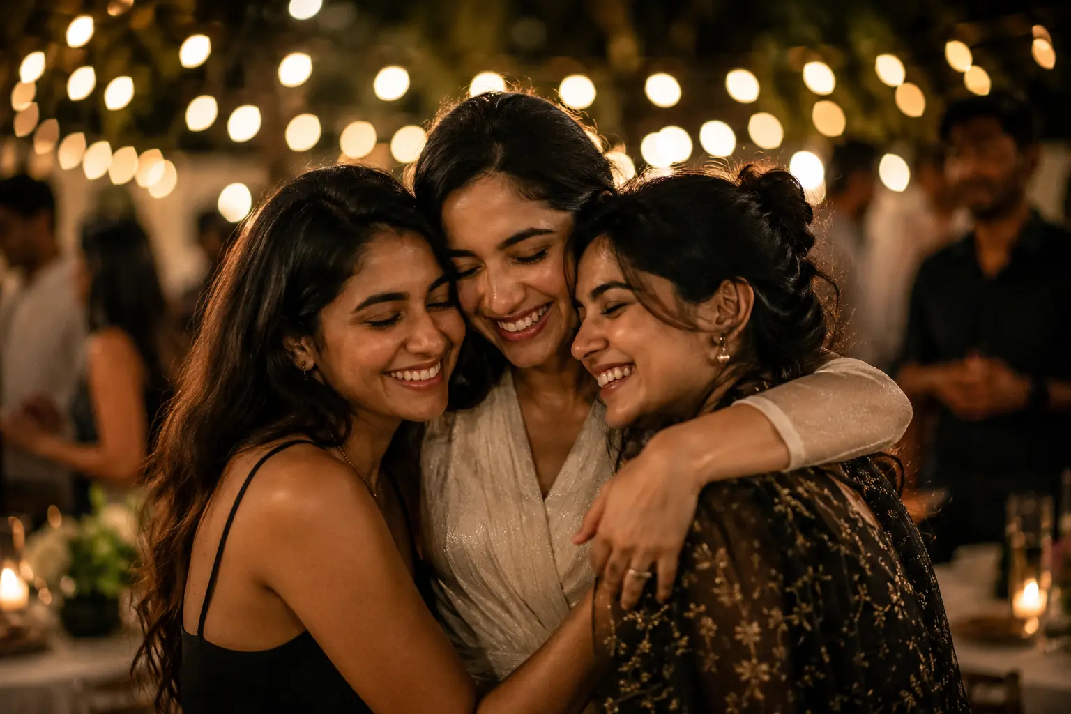 Friends sharing a quiet moment together